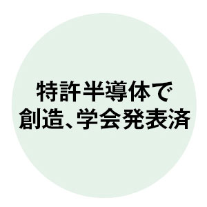 特許半導体で創造、学会発表済