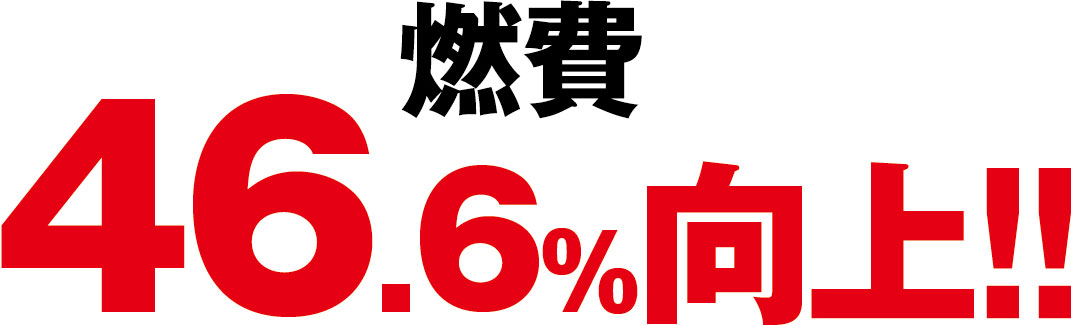 燃費46.6%向上